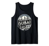 Dubai UAE Iconic Cityscape Souvenir Landmark Tourist Tank Top