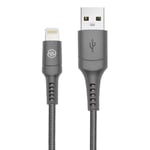 USB Lightning Cable, [Apple MFi Certified] SYNLOGIC 4FT Nylon Braided Lightning Cable Cords iPhone Fast Charging Cable for iPhone 11/XS/XR/8/7/7Plus/6/6Plus/6S/5/, iPad Pro/Air/Mini (4FT,Gray)