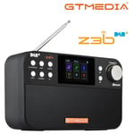 Gt z3b - Radio Portable Z3B FM DAB, haut-parleur stéréo-RDS multi-bande, avec écran LCD, réveil, Support cart
