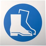 Rs Pro - Panneau obligation, avec pictogramme : Chaussures de sécurité obligatoires , en Plastique ( Prix pour 1 )