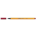 Fineliner STABILO Point 88 mörkröd 10st