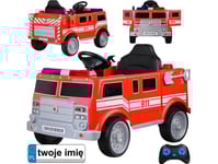 Jokomisiada Auto Fire Brigade Batteri Brandbil Spärrhakar Signal Radio Pa0313