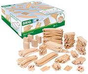 BRIO World Deluxe Train Track Pack Kids Age 3 Years Up - Compatible With Most BRIO Railway Sets & Accessories