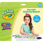 CRAYOLA MyFirst Colour & Erase Reusable Activity Board (Includes 4 Washable Markers) | Lets Kids Create & Erase Over Again | Ideal for Kids Aged 3+
