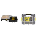 Stanley Tools STST1-75540 Sort master, Multi-Level Organiser - 40 x 30 x 13.7 cm & Sortmaster Stackable Storage Organiser for Tools, Small Parts, Adjustable Compartments, 1-97-483