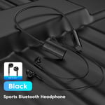 OLAF Nouveau Bluetooth 5.3 Écouteurs Casque Sans Fil Tour de Cou Sport Casque Gamer HIFI Stéréo Écouteurs Avec Micro Support TF Carte-Noir-Type B bouchon d'oreille