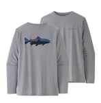 Patagonia L/S Cap Cool Daily Fish Graphic Shirt FTGY S