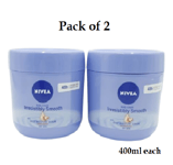 NIVEA Irresistibly Smooth Body Cream (Pack of 2) 400ml each