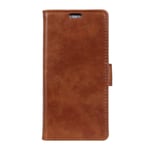 Mipcase Flip Phone Case for Huawei Honor View 20, Classic Simple Series Wallet Case with Card Slots, Leather Business Magnetic Closure Notebook Cover for Huawei Honor View 20 (Brown)