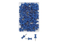 Wedo Nålar För Pinboard, Blå, Innehåll: 100 St Nållängd: 12 Mm, Huvuddiameter: 10 Mm, I Transparent Ask (54 203)