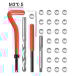 25-dels metrisk gängreparationssats M3 M4 M7 M9 M11 Helicoil Bil Pro Spolverktyg M11*1.5 M3X0.5