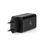 65W USB Type C Fast Charger EU Travel Adapter for iPhone Samsung Android Phones