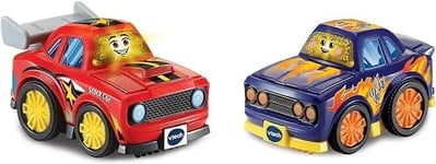 VTech Toot-Toot Drivers 2 Car Racer Pack Stock Car and Race Car| Interactive Tod