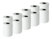 Qoltec - Vit - Rulle (5,7 Cm X 16 M) - 55 G/M² - 10 Rulle (Rullar) Termiskt Papper