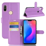 Xiaomi Redmi Note 6Pro PU Wallet Case Purple