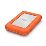 LaCie Rugged Mini external hard drive 1000 GB Orange Silver