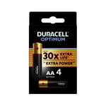 Duracell 1,5V Aa/Lr6  4-Pack Alkaline  Optimum *
