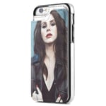 Shadidi Lana Del Rey Iphone 7/8 case Leather card slot Wallet Case with Card Holder, Premium PU Leather Kickstand Card Slots Case,Double Magnetic Clasp and Durable Shockproof Cover for iPhone