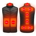 Men's Heated Vest USB Electric Winter Body Warmer Jacket Windproof Coats Top UK