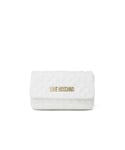Moschino Love WoMens Polyurethane Shoulder Bag in White Pu - One Size