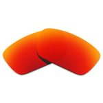 Hawkry Polycarbonate Replacement Lenses for-Oakley Fuel Cell Sunglass -Fire Red