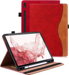 Vkooer Case for Samsung Tab S9 FE+ plus 2023 12.4 Inch PU Leather Tablet Protect