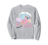 Flamingo Go With The Float Summer Pool Party Vacation Cruise Sweatshirt