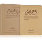 Benton Snail Bee Sheetmaske til kompleks pleje Med snegleekstrakt 10 × 20 g