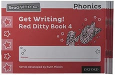 Ruth Miskin - Read Write Inc. Phonics: Get Writing! Red Ditty Book 4 Pack of 10 Bok