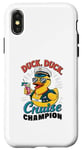 Coque pour iPhone X/XS Duck Duck Cruise Funny Family Cruising Groupe assorti