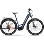 Elcykel hybrid Haibike Trekking 4 Low Orange/Silver Glossy L 2025