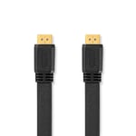 Højhastigheds HDMI-kabel med Ethernet, 4K@30Hz, 10,2 Gbps, fladt, 3m