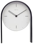 NeXtime Clock-27 x 21 x 6,5 cm-Wood-White-'Noa Table, 20 x 3 cm