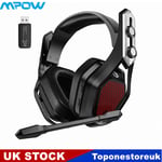 Mpow 2.4G Wireless Gaming Headset Headphones 3.5mm/USB For PS4 Switch XBOX One