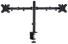 ProperAV Dual Swing Arm Desk PC Monitor Mount 17-34 Inch