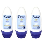 Dove Talco Anti-perspirant Deodorant Roll-on 50ml 3 Packs - 0017