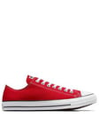 Converse Chuck Taylor All Star Ox Plimsolls - Red , Red, Size 4, Women