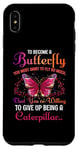 Coque pour iPhone XS Max Pour devenir un papillon, vous devez vouloir voler tellement que vous