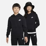 Nike Luvtröja NSW Club Fleece - Svart/Vit Barn, storlek XL: 158-170 cm