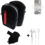 Shoulder bag / holster + earphones for Lenovo Legion Y70 Belt Pouch Case