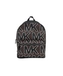 Michael Kors WoMens Cooper Large Brown Signature PVC Graphic Logo Backpack Bookbag Bag - One Size