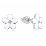 Örhängen Blomma i Silver Beneto Agup1540s, För Kvinna, Sbe1518