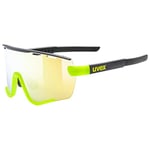 uvex Sportstyle 236 Set - Sports Sunglasses for Men and Women - Anti-Fog Technology - incl. Interchangeable Lenses - Black Yellow Matt/Yellow - One Size