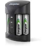 Energizer Chargeur Piles Rechargeables, Pour AA et AAA Piles (4 Piles AA Incluses)