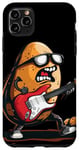 Coque pour iPhone 11 Pro Max Lunettes de soleil pomme de terre avec guitare électrique rock'n roll