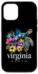 iPhone 15 Pro Virginia Beach Sea Turtle Scuba Diving Surfer Souvenir Case