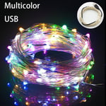 Led String Fairy Lights Decor Lamp Multicolor 10m