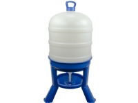 Poultry drinker with legs 40 l blue with siphon 1 st