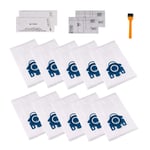 h Life 10 Pack Replacement GN 3D Efficiency Dustbags Compatible with Miele GN S2 S5 S8 Complete C2 C3 Series Vacuums Compare to Part#10123210 (10 Vacuum Filter Bags+2 Set Filters)