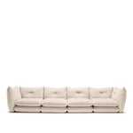 Knoll - Perron Pillo Standard Sofa 4-Seater HV41 Ivory - Soffor - Willo Perron - Beige - Metall/Textilmaterial